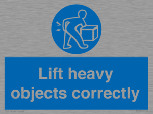 Lift heavy objects correctly